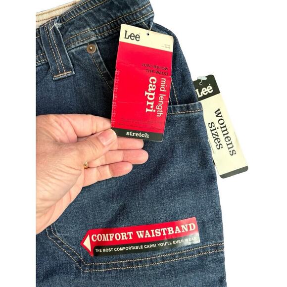 Lee Womens Just Below The Waist Capri Pants 20W Mid Comfort Waist Cropped Jeans - Picture 5 of 7